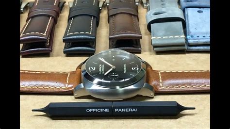 how to change strap on panerai luminor|panerai aftermarket straps.